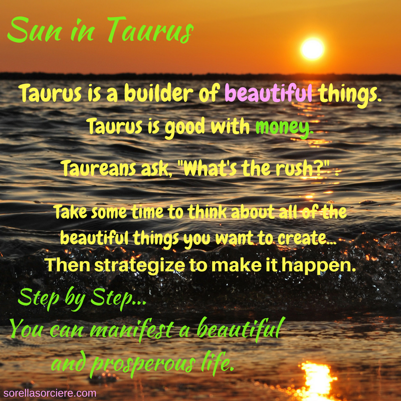 Sun in Taurus